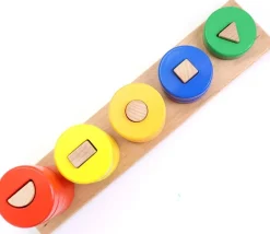 Abaque tout en bois : formes géométriques - 30 cm