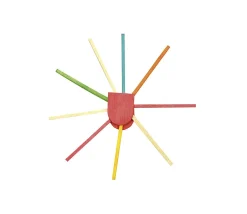 1000 allumettes 2x2x45 mm bois coloré bricolage et jeux