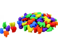 72 animaux de la ferme 3 cm- 6 couleurs