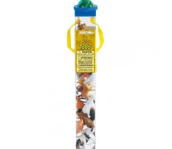 12 Animaux de la FERME figurines dans un tube de rangement 6 cm