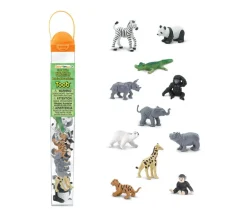 11 Animaux Sauvages ZOO dans un tube de rangement