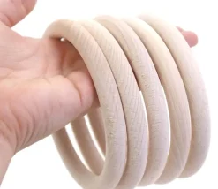 Anneau en bois 11.5 cm pour jeux de lancer et d'adresse