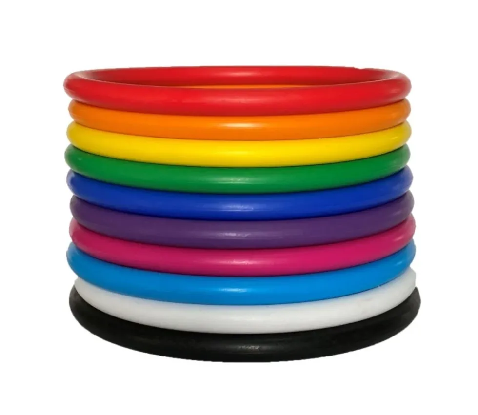 10 Anneaux 14 cm pour jeux de lancer