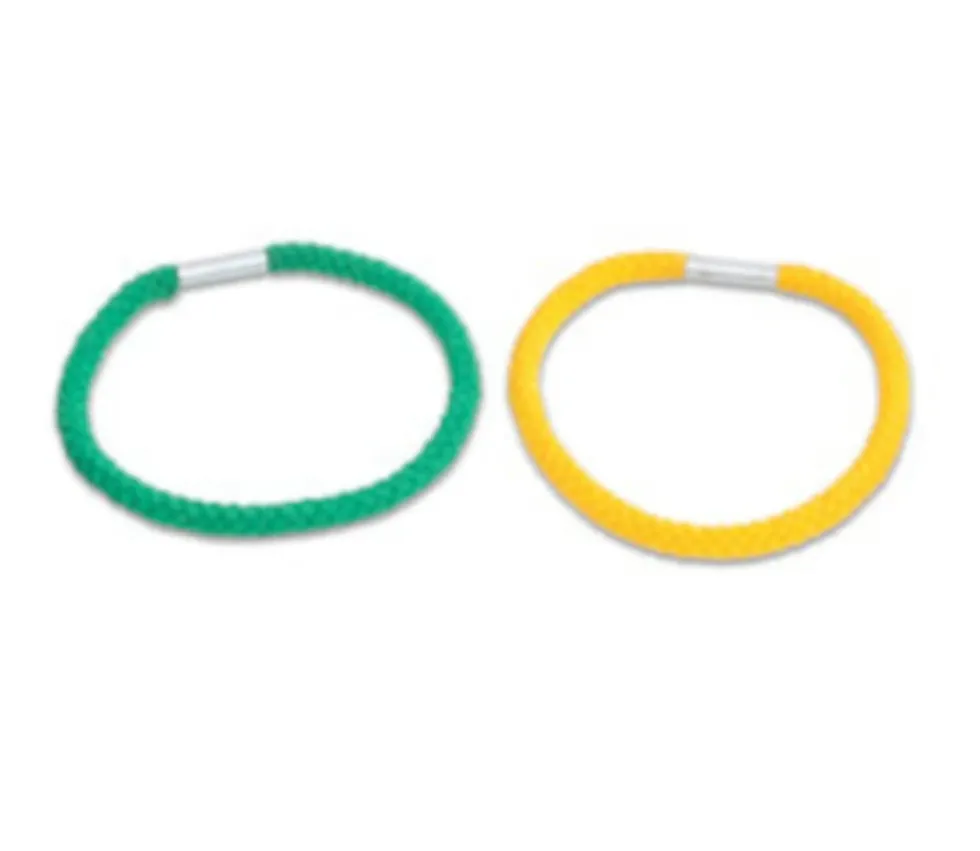 6 Anneaux en corde multicolores de 11.5 cm pour jeux de lancer