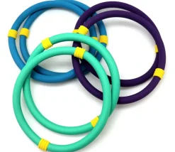6 Anneaux souples de 15 cm pour jeux de lancer