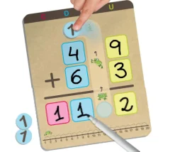 Apprends à additionner et à soustraire avec retenues