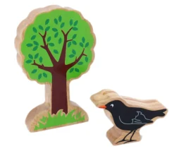 Arbre en bois 132 x 84 x 25 mm