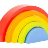 Arc-en-ciel multicolore en bois - 5 pièces
