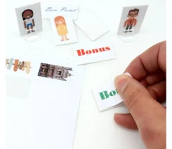65 autocollants blancs 38.1 x 21.2 mm étiquettes à imprimer