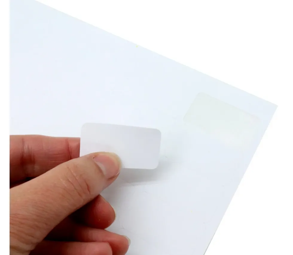65 autocollants blancs 38.1 x 21.2 mm étiquettes à imprimer