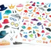 120 autocollants stickers accessoires vestimentaires