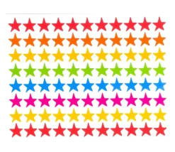 660 autocollants stickers étoiles