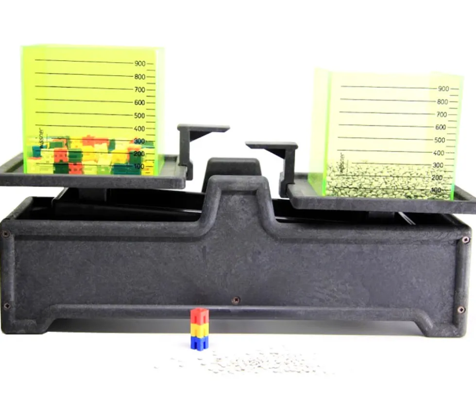 Balance éducative 2 plateaux pour apprentissage poids.