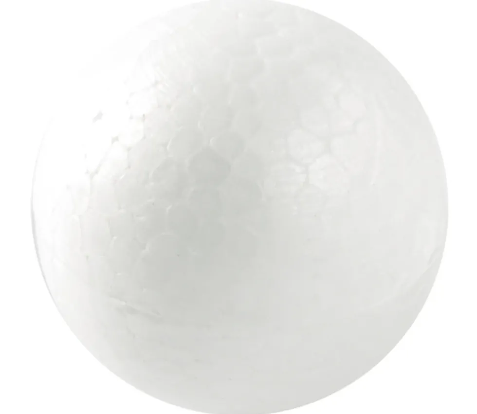 3 Balles blanches en polystyrène 3 cm