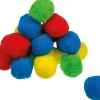 24 balles pompons geants 4.5 cm - éponges jeu / déco / bombes à eau