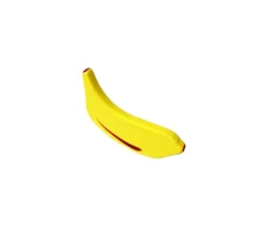 Banane en bois jaune jouet vendu à l'unité