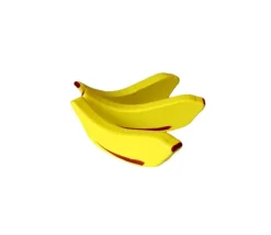 Banane en bois jaune jouet vendu à l'unité