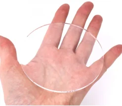 Base ronde 10 cm transparente en plexiglas