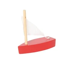 Bateau en BOIS rouge 62x25x65 mm