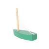 Bateau en BOIS vert 62x25x65 mm