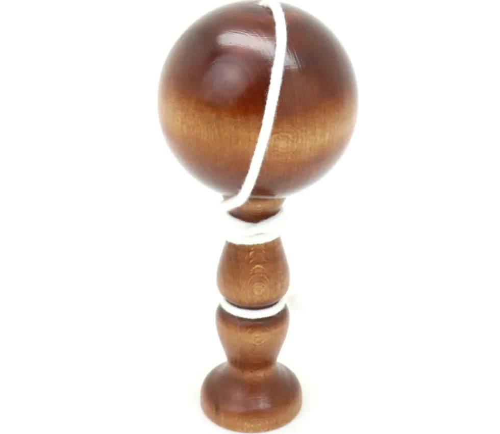 Bilboquet en bois 16 cm - jeu traditionnel moyen modèle