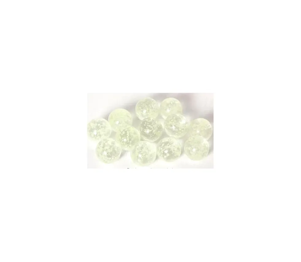 12 billes lumineuses fluorescentes 25 mm