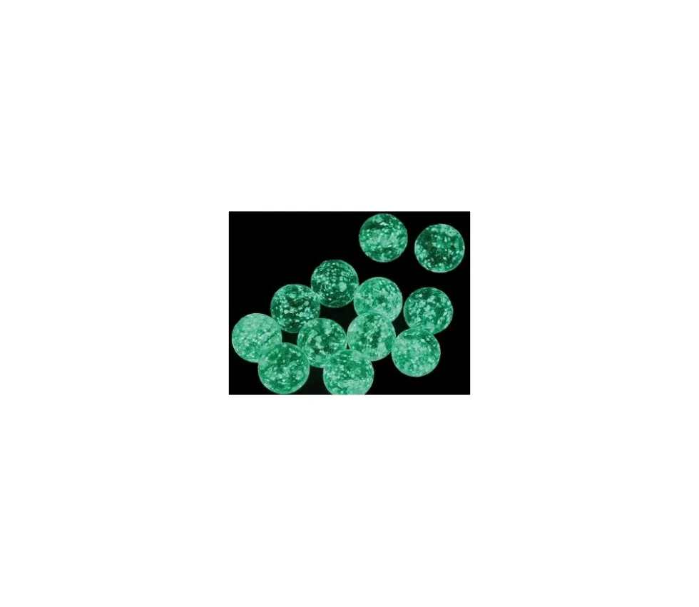 12 billes lumineuses fluorescentes 25 mm