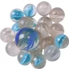 20 Billes ours blanc 16 mm + 1 calot 25 mm -
