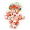 20 Billes Poisson rouge orange pour jeu 16 mm + 1 calot