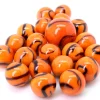 20 Billes tigre multicolores 16 mm + 1 calot 25 mm -