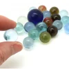 20 Billes translucides colorées - Boomerang 16 mm + 1 calot