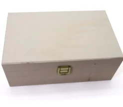 Boite bois 6 compartiments 22.5 x 13.5 x 8 cm - fabrication en France