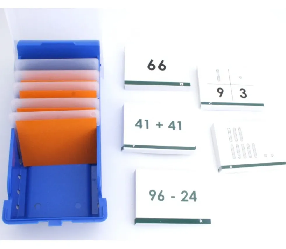 Boite 140 cartes Calcul base 10 - jusqu'à 1000