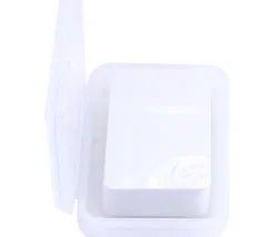 Boite clips mini transparente 91x66x21 mm vide