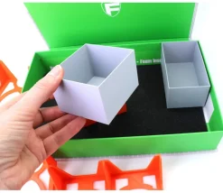 Boite à compartiments pour cartes de jeux vide 29 x 18 x H 6 cm