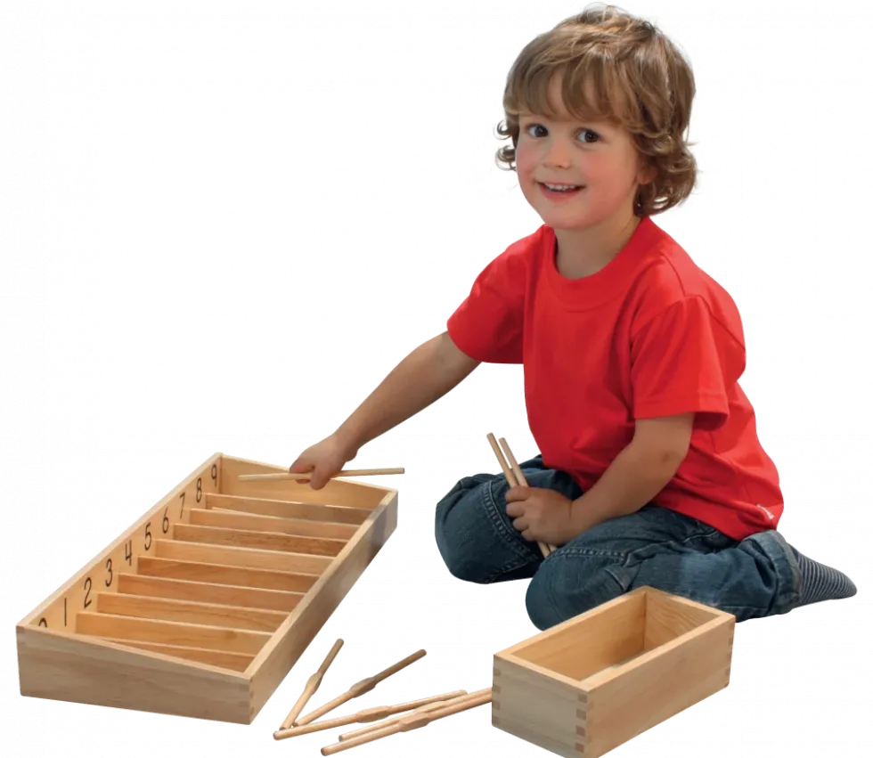 Boite des fuseaux Montessori