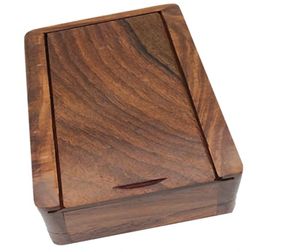 Boite en bois pour rangement pièces d'échecs T5 - 23 x 15 x 10 cm