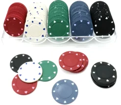 Boite 100 jetons pour jeu de poker - fiches 40 mm