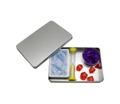 Boite métal A6 pour 2 jeux cartes à jouer et accessoires 162 x 112 x 20 mm