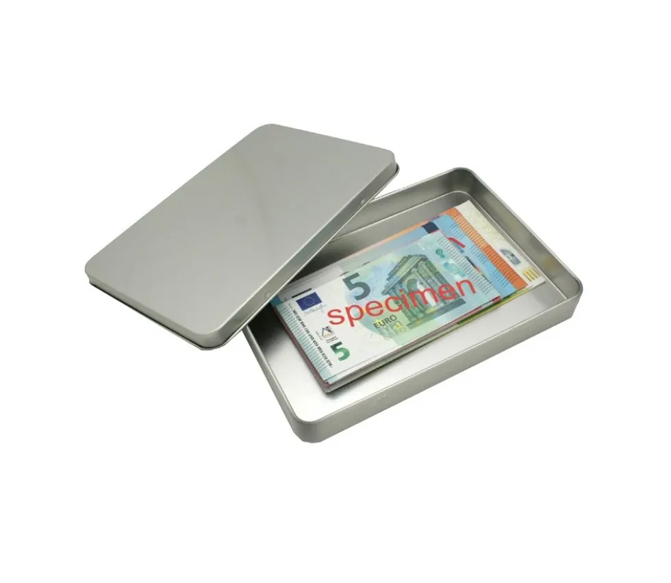 Boite métal A6 pour 2 jeux cartes à jouer et accessoires 162 x 112 x 20 mm