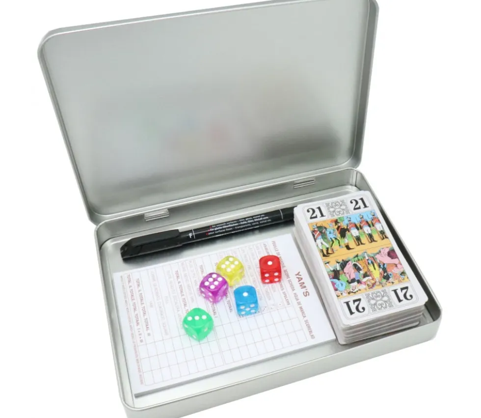 Boite métal format A5 pour jeux et accessoires 225 x 165 x 24 mm