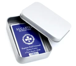 Boite métal pour Jeu de cartes Nouveau Modèle 107 x 73 x 28 mm