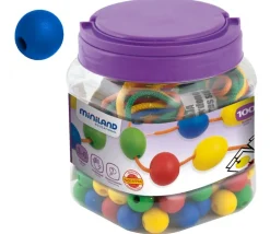 Boite 100 perles rondes colorées 20 mm de diamètre