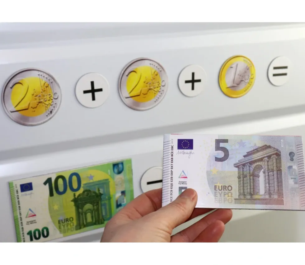 boite100 pièces et billets euros magnétiques