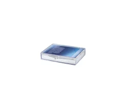 Boite plastique cristal 35 cartes à jouer transparentes vide