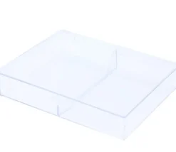 Boite plastique double cristal pour 2 jeux 54 cartes à jouer vide