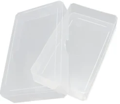 Boite plastique 10.3 x 5.8 x 1.8 cm transparente vide pour cartes à jouer