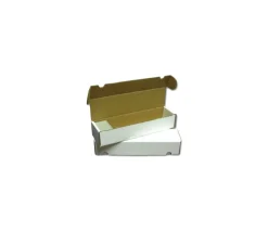 Boite rectangle 37.9 x 10.2 x 7.5 cm blanche longue pour cartes de jeux