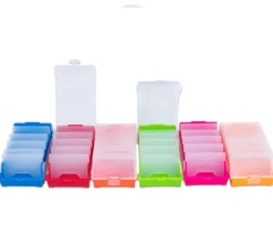 Boite à trier cartes vert de 20 x 9 x 6.5 cm avec intercalaires amovibles