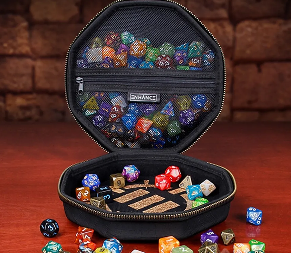 Boitier 2 en 1 : piste de dés et boitier de rangement - standard RPG - Enhance